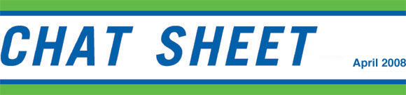 HSC Chat sheet April 2008