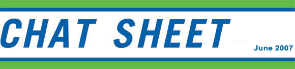 HSC Chat sheet June 2007